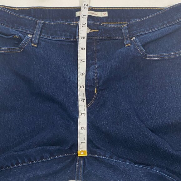 Levi’s 314 Shaping straight leg mid rise jeans women’s 32 dark wash stretch - Picture 10 of 11